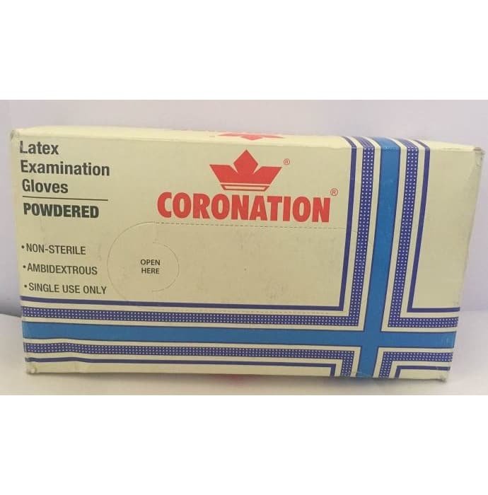LATEXEXAMINATION GLOVES x 100